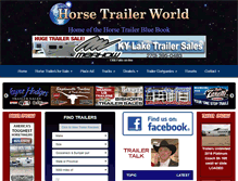 Tablet Screenshot of horsetrailerworld.com